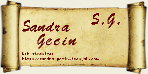 Sandra Gecin vizit kartica